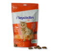 Flexadin Cat Verpackung in Rot mit ein paar Chews davor